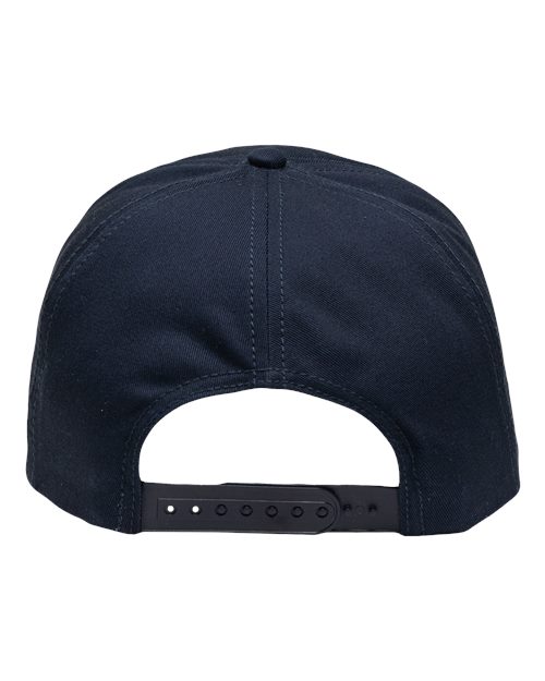 Five-Panel Rope Heritage Fit Cap - Navy Back