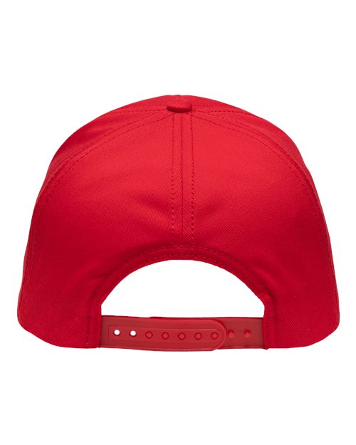Five-Panel Rope Heritage Fit Cap - Red Back
