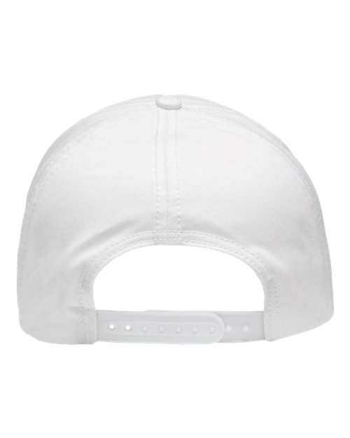 Five-Panel Rope Heritage Fit Cap - White Back