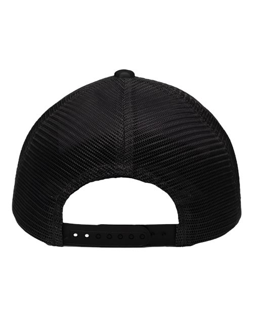 Traditional Lo-Pro Mesh Back Trucker Fit Cap - Black Camo/ Black Back