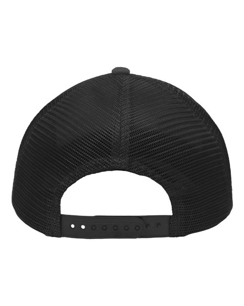 Traditional Lo-Pro Mesh Back Trucker Fit Cap - Heather Grey/ Charcoal/ Charcoal Back
