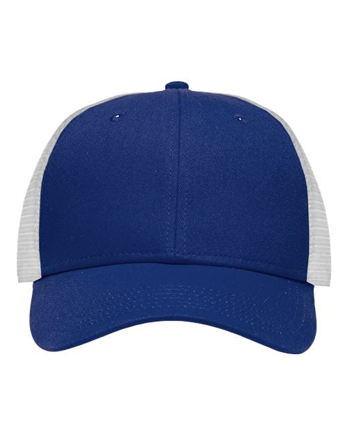 Sportsman Traditional Lo-Pro Mesh Back Trucker Fit Cap - Chino Royal/ White Front