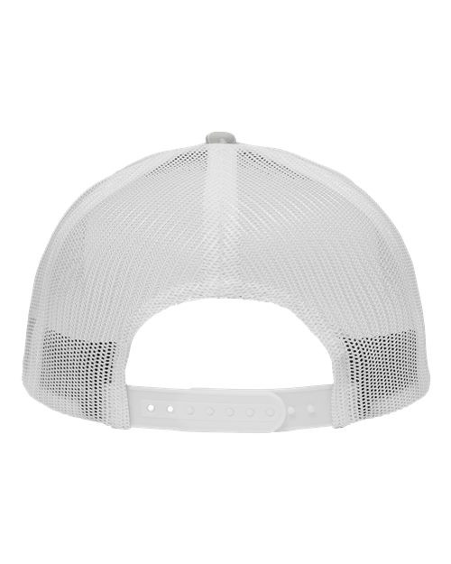 Traditional Lo-Pro Mesh Back Trucker Fit Cap - White Camo/ White Back