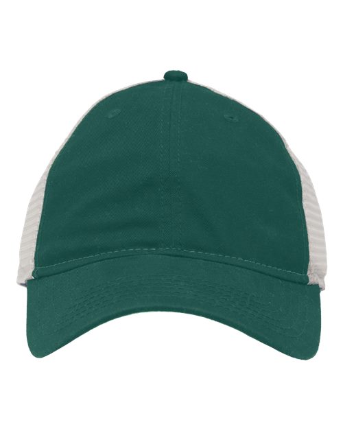 Mesh Dad Hat Fit - Forest Green/ Stone Front