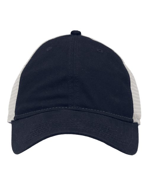 Mesh Dad Hat Fit - Navy/ Stone Front