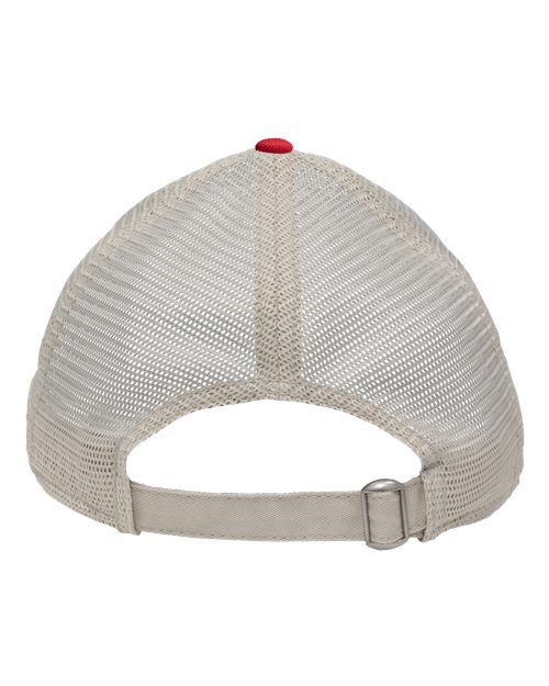 Mesh Dad Hat Fit - Red/ Stone Back