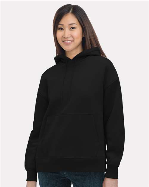 Women's USA-Made Hooded Sweatshirt - Black Front