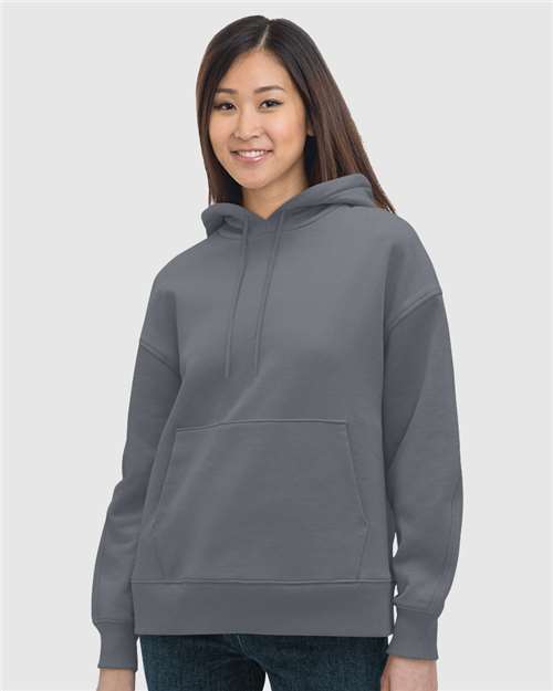 Women's USA-Made Hooded Sweatshirt - Charcoal Front