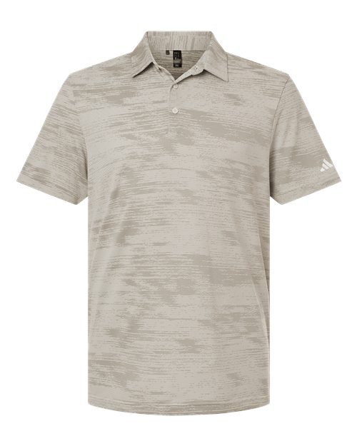 Men's Ultimate365 Textured Stripe Polo - Alumina/ Silver Pebble Front