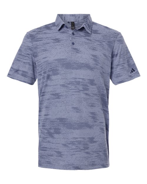 Men's Ultimate365 Textured Stripe Polo - Blue Spark/ Preloved Ink Front