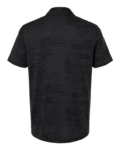 Men's Ultimate365 Textured Stripe Polo - Carbon/ Black Back