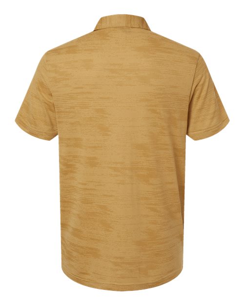 Men's Ultimate365 Textured Stripe Polo - Oat/ Golden Beige Back