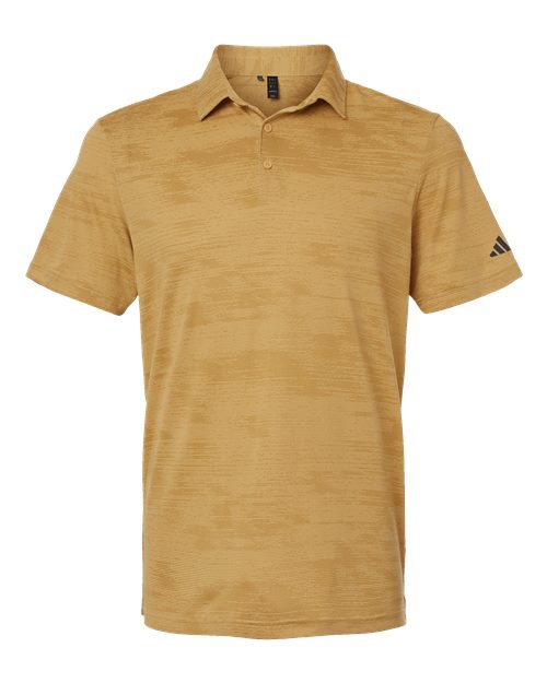 Men's Ultimate365 Textured Stripe Polo - Oat/ Golden Beige Front