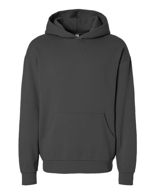 Unisex Avenue Midweight Hooded Sweatshirt - Pigment Black Front