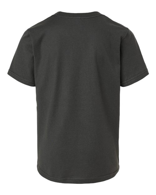 Youth Fine Jersey T-Shirt - Charcoal Back