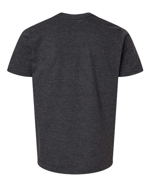 Youth Fine Jersey T-Shirt - Heather Graphite Back