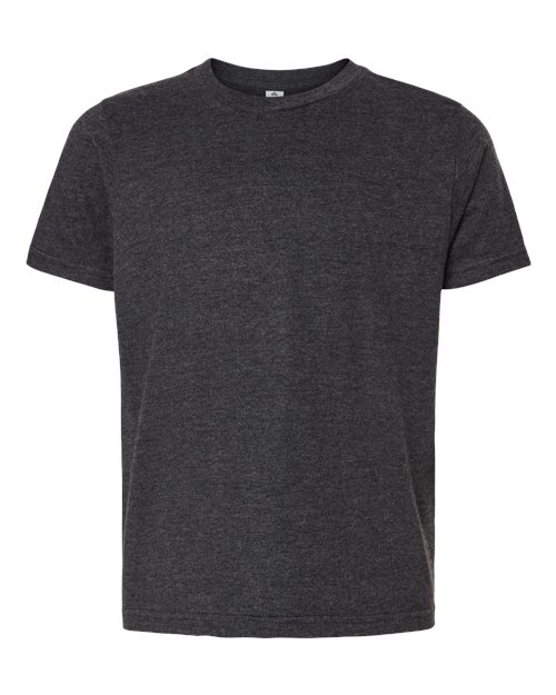 Youth Fine Jersey T-Shirt - Heather Graphite Front