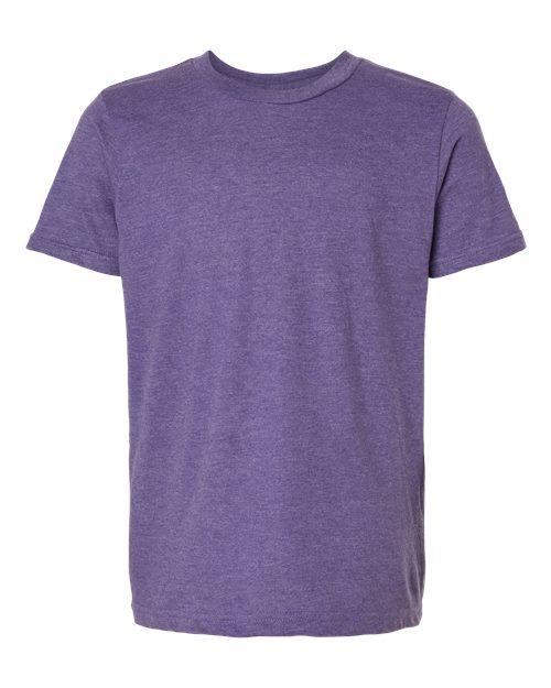Youth Fine Jersey T-Shirt - Heather Purple Front