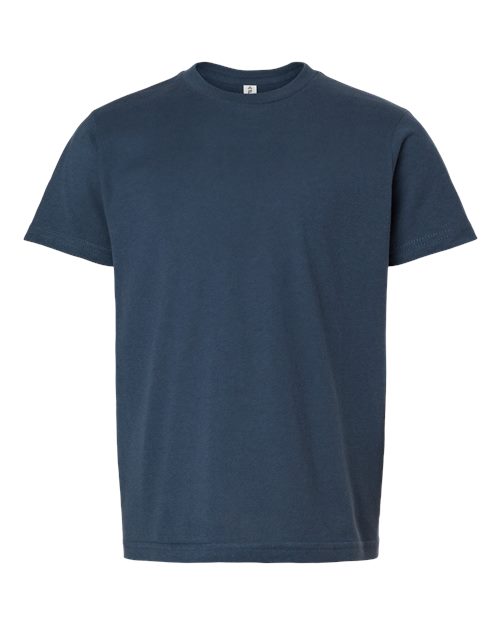 Youth Fine Jersey T-Shirt - Indigo Front