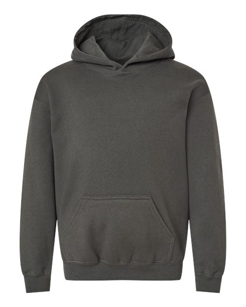 Tultex Youth Hooded Sweatshirt - Charcoal Front