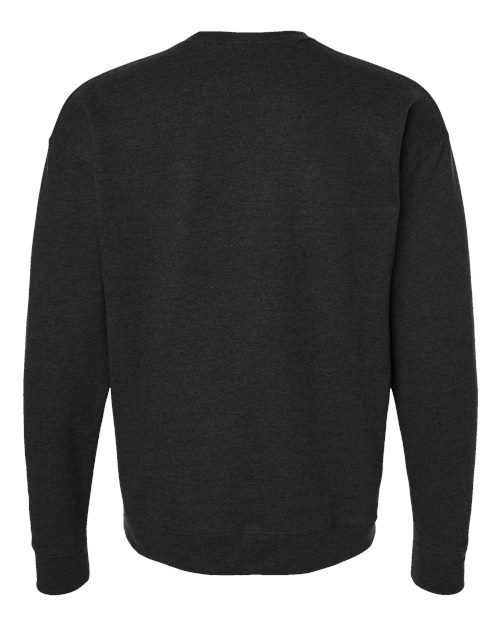 Unisex Fleece Crewneck Sweatshirt - Heather Graphite Back