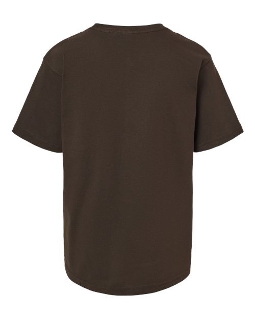 Youth Gold Soft Touch T-Shirt - Chocolate Back