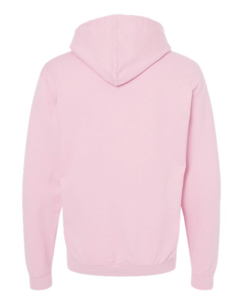 Unisex Fleece Hooded Sweatshirt - Light Pink Back