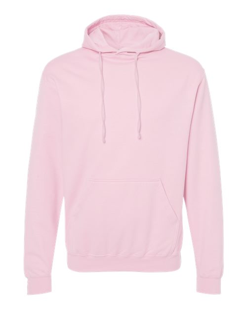 Unisex Fleece Hooded Sweatshirt - Light Pink Front