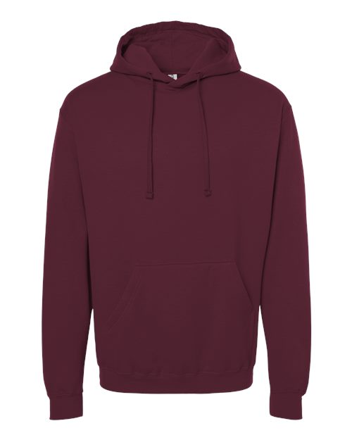 Unisex Fleece Hooded Sweatshirt - Maroon Front