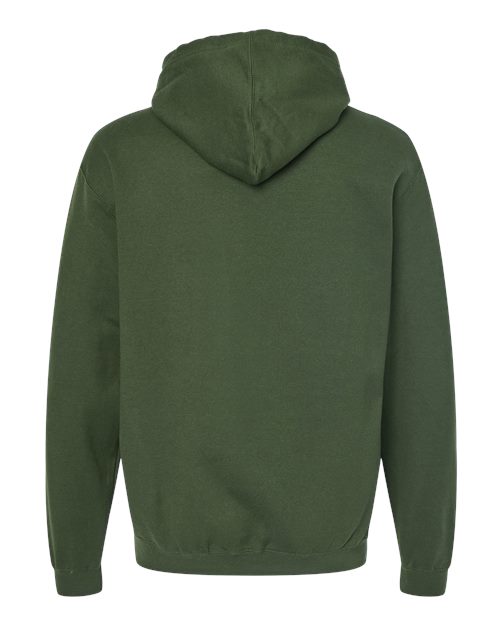 Unisex Fleece Hooded Sweatshirt - Military Green Back