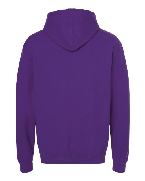 Unisex Fleece Hooded Sweatshirt - Purple Back
