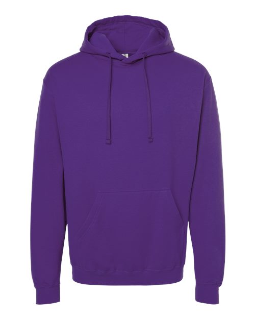 Unisex Fleece Hooded Sweatshirt - Purple Front