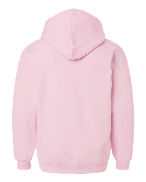 Youth Hooded Sweatshirt - Light Pink Back