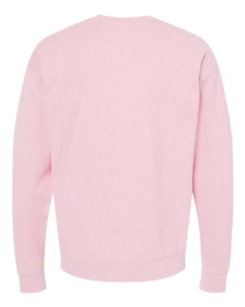 Unisex Fleece Crewneck Sweatshirt - Light Pink Back