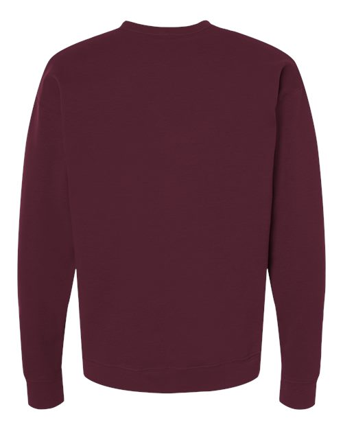 Unisex Fleece Crewneck Sweatshirt - Maroon Back