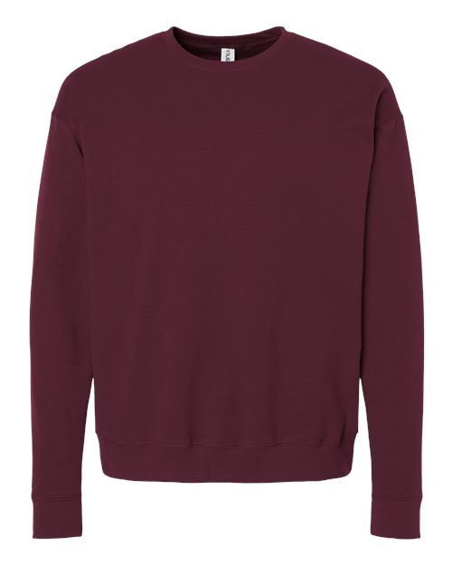 Unisex Fleece Crewneck Sweatshirt - Maroon Front