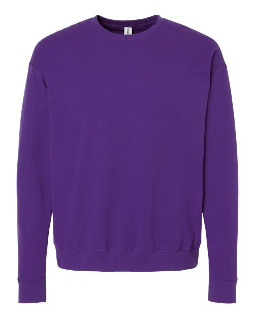 Unisex Fleece Crewneck Sweatshirt - Purple Front