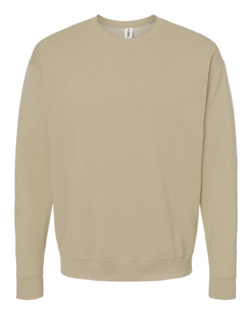 Unisex Fleece Crewneck Sweatshirt - Sand Front