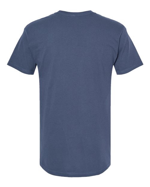 Men's Gold Soft Touch T-Shirt - Indigo Blue Back
