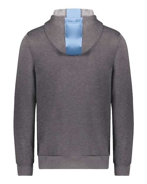 Unisex Eco Revive™ Three-Season Triblend Fleece Hooded Sweatshirt - Columbia Blue/ Carbon Heather Back