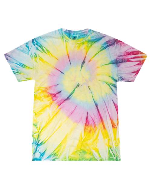 Unisex Multi-Color Tie-Dyed T-Shirt - Lollypop Front