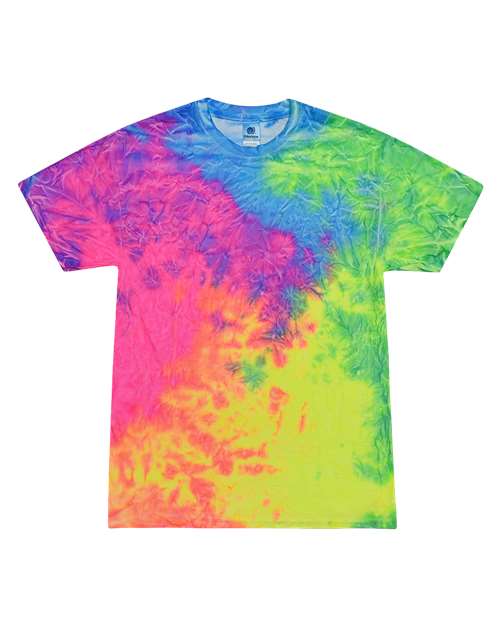Unisex Multi-Color Tie-Dyed T-Shirt - Quest Front