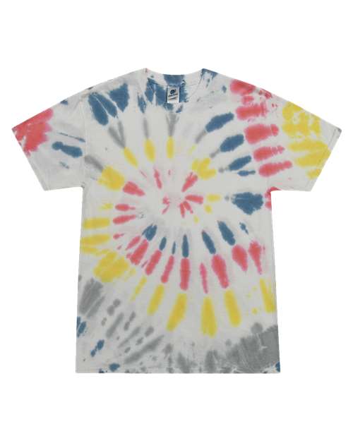 Unisex Multi-Color Tie-Dyed T-Shirt - Yellowstone Front