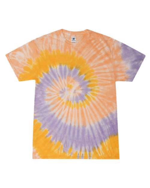 Unisex Multi-Color Tie-Dyed T-Shirt - Sunflower Front