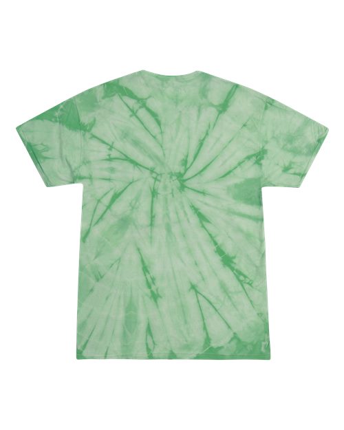 Unisex Multi-Color Tie-Dyed T-Shirt - Spider Mint Back