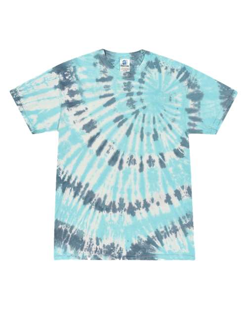 Unisex Multi-Color Tie-Dyed T-Shirt - Coral Reef Front