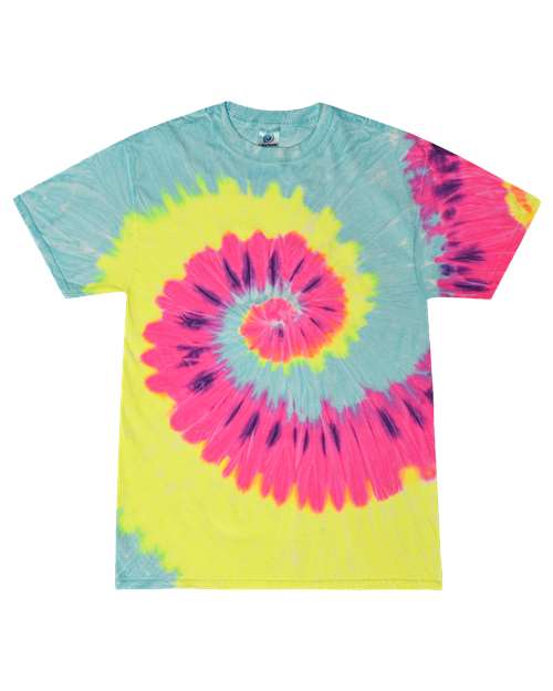 Unisex Multi-Color Tie-Dyed T-Shirt - Blast Front