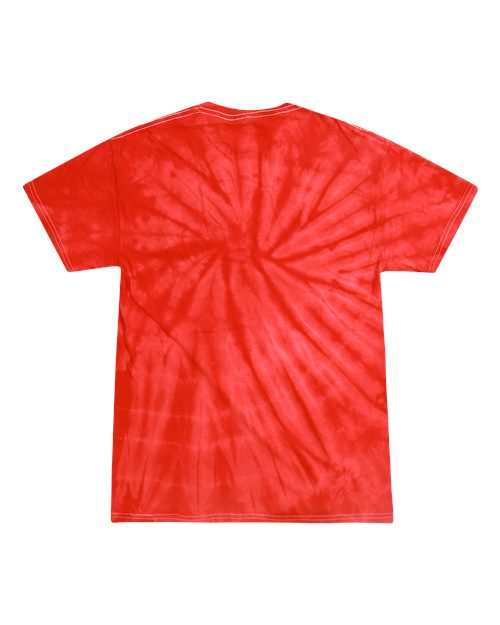 Youth Multi-Color Tie-Dyed T-Shirt - Spider Red Back