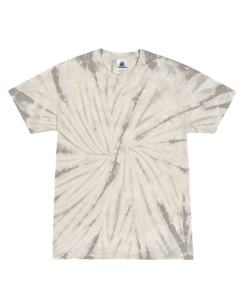 Youth Multi-Color Tie-Dyed T-Shirt - Spider Silver Front