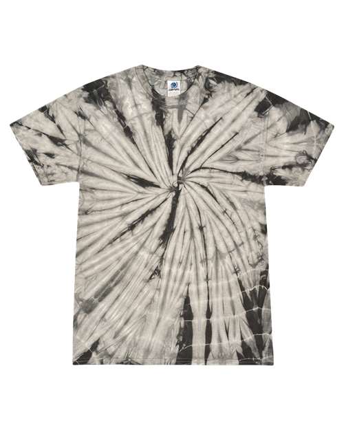 Youth Multi-Color Tie-Dyed T-Shirt - Spider Grey Front